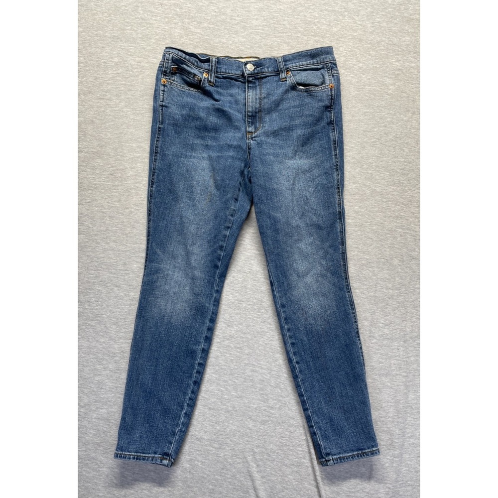 Gap 1969‎ True Skinny High Rise Jeans Women's 29P Blue Denim Medium Wash Cotton
